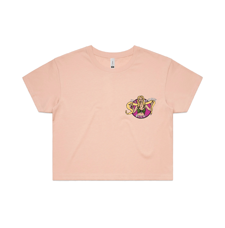 S / Pink It's Britney 🐍 - Women's Crop Top