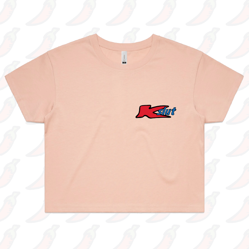 S / Pink Klut 🛍️ - Women's Crop Top