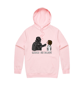 S / Pink / Large Front Design Choke Me Daddy 😲 - Unisex Hoodie