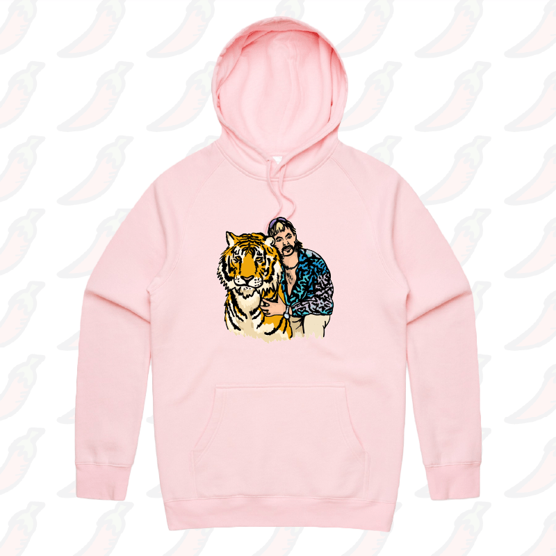 S / Pink / Large Front Design The King of Tigers ๐ฏ - Unisex Hoodie