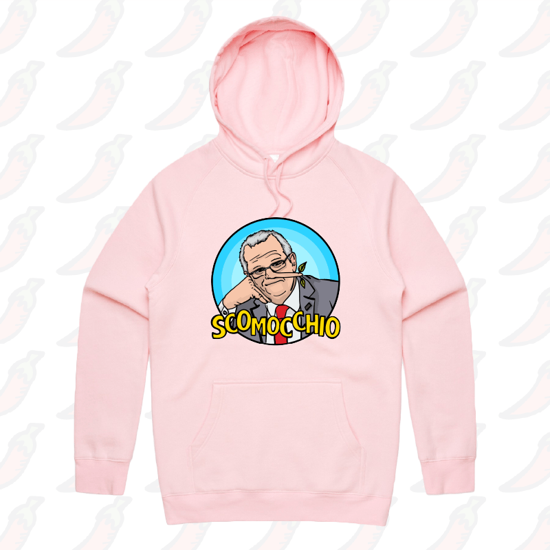 S / Pink / Large Front Print Scomocchio ๐ โ Unisex Hoodie