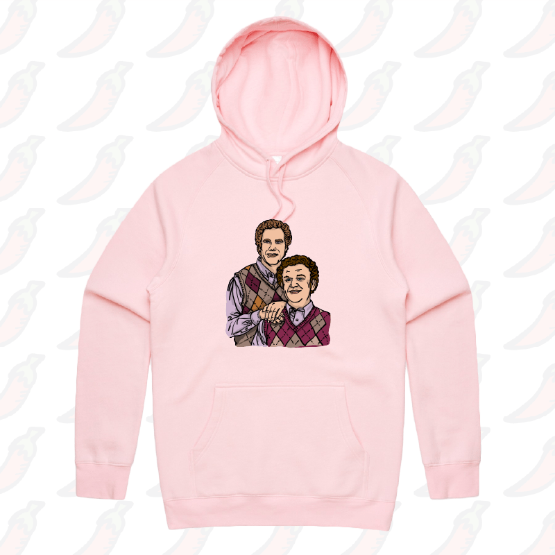 S / Pink / Large Front Print Step Brothers ๐จ๐ฝโ๐คโ๐จ๐ป - Unisex Hoodie