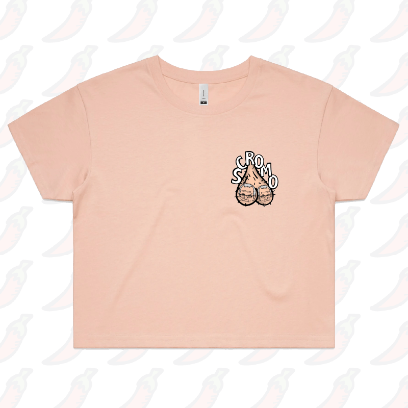 S / Pink Scromo 🥜🥜 – Women's Crop Top