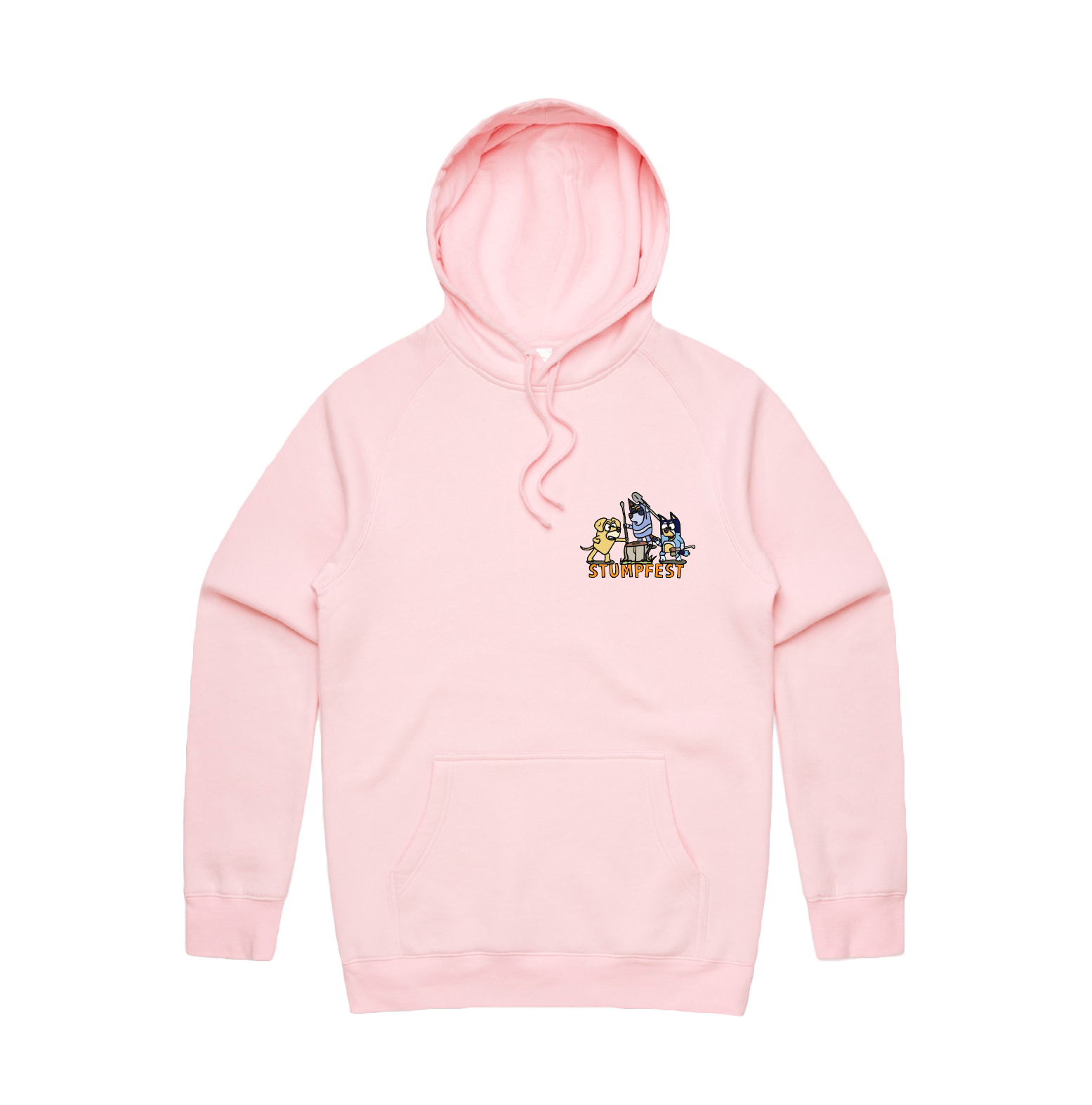 S / Pink / Small Front Design Stumpfest 🪓 - Unisex Hoodie