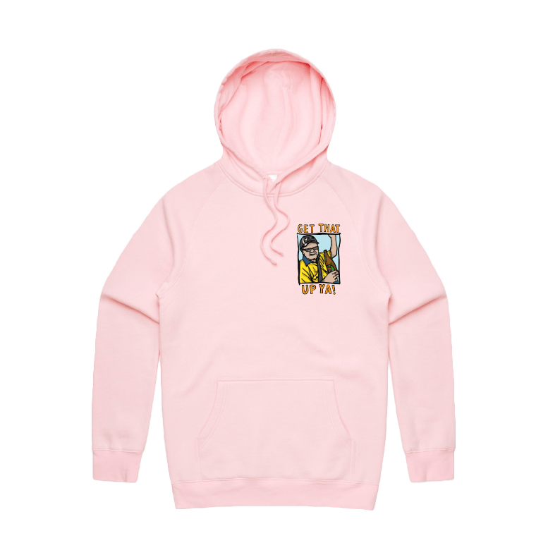 S / Pink / Small Front Design VB Longneck 👍 - Unisex Hoodie