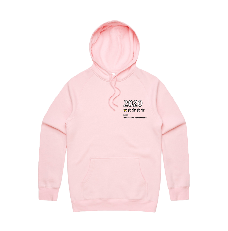S / Pink / Small Front Print 2020 Review ⭐ - Unisex Hoodie