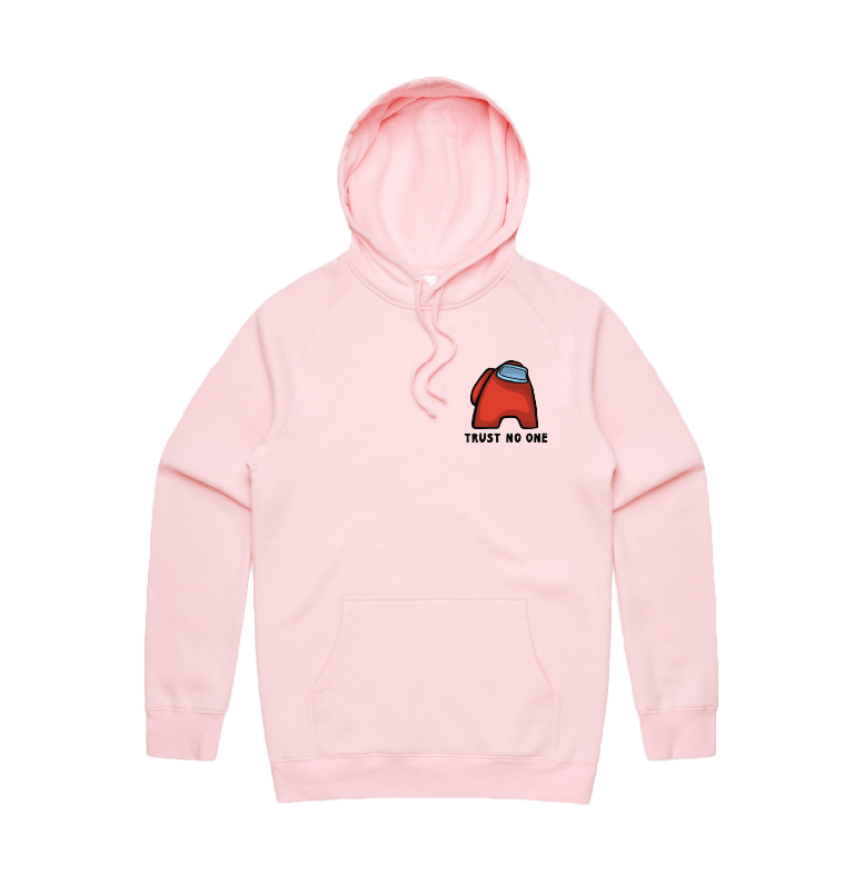 S / Pink / Small Front Print Among Us ๐จโ๐ - Unisex Hoodie
