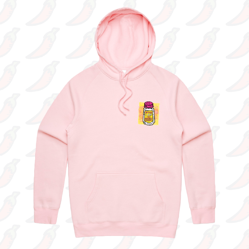 S / Pink / Small Front Print Secret Ingredient ๐ง โ Unisex Hoodie