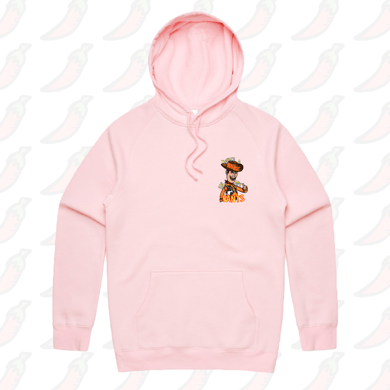 S / Pink / Small Front Print SNAKE IN MY PANTS ๐- Unisex Hoodie