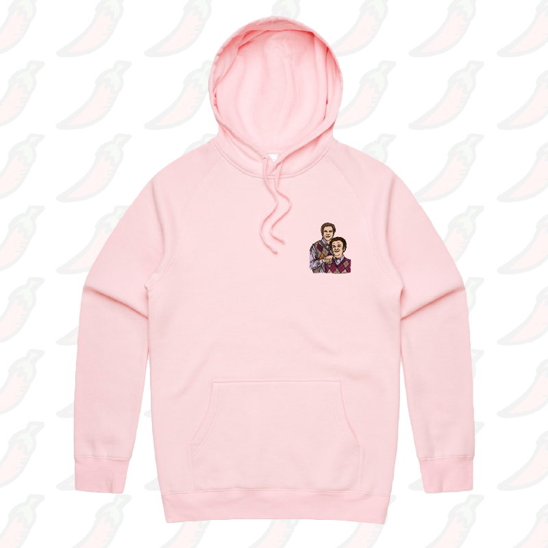S / Pink / Small Front Print Step Brothers ๐จ๐ฝโ๐คโ๐จ๐ป - Unisex Hoodie