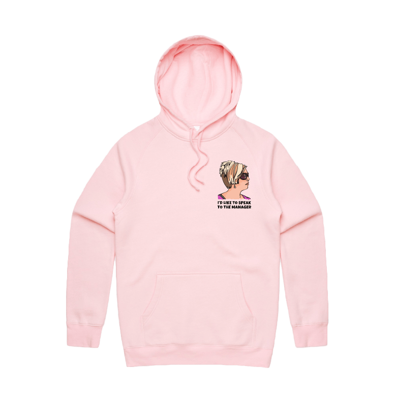 S / Pink / Small Front Print Unleash the Karen 😤 - Unisex Hoodie