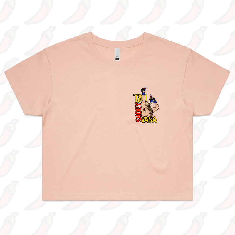 S / Pink Tai Shoey Vasa 👟🥊 – Women's Crop Top