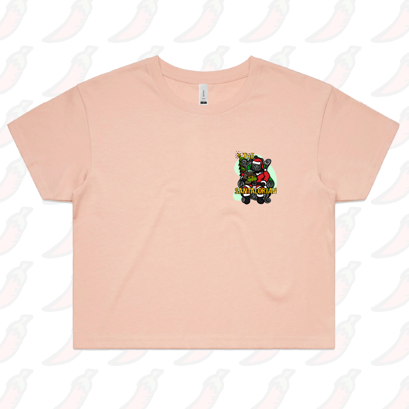 S / Pink The Santalorian 👽🎅 - Women's Crop Top