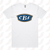 S / White / Large Front Design CBF ⛺🚤🎣 - Men's T Shirt