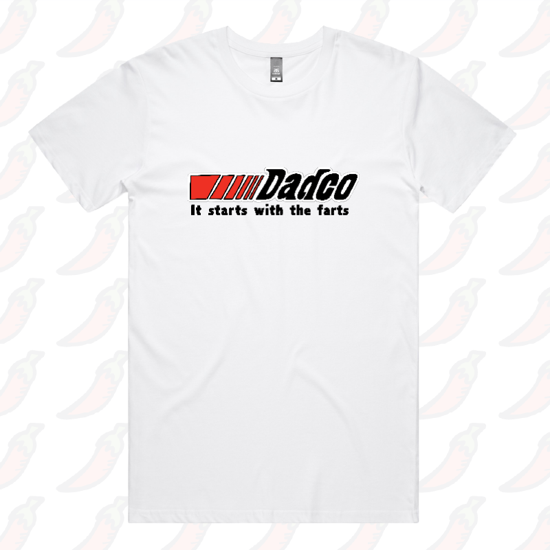 S / White / Large Front Design Dadco ๐ง๐จ โ Men's T Shirt