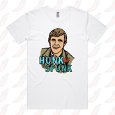 S / White / Large Front Design Hunk Of Spunk ๐ฑ- Men's T Shirt