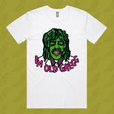 S / White / Large Front Design Old Gregg ๐งโโ๏ธ๐ถ - Men's T Shirt