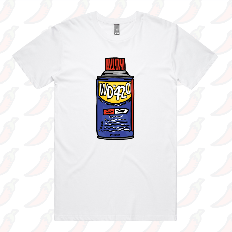 S / White / Large Front Design WD-420 ๐ โ Men's T Shirt