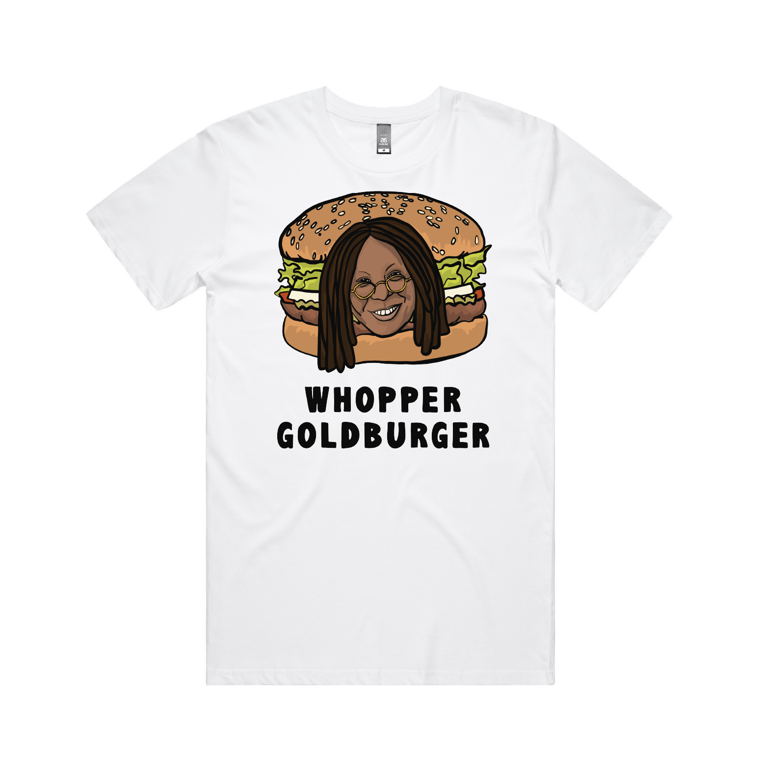 S / White / Large Front Design Whopper Goldburger ๐ - Men's T Shirt