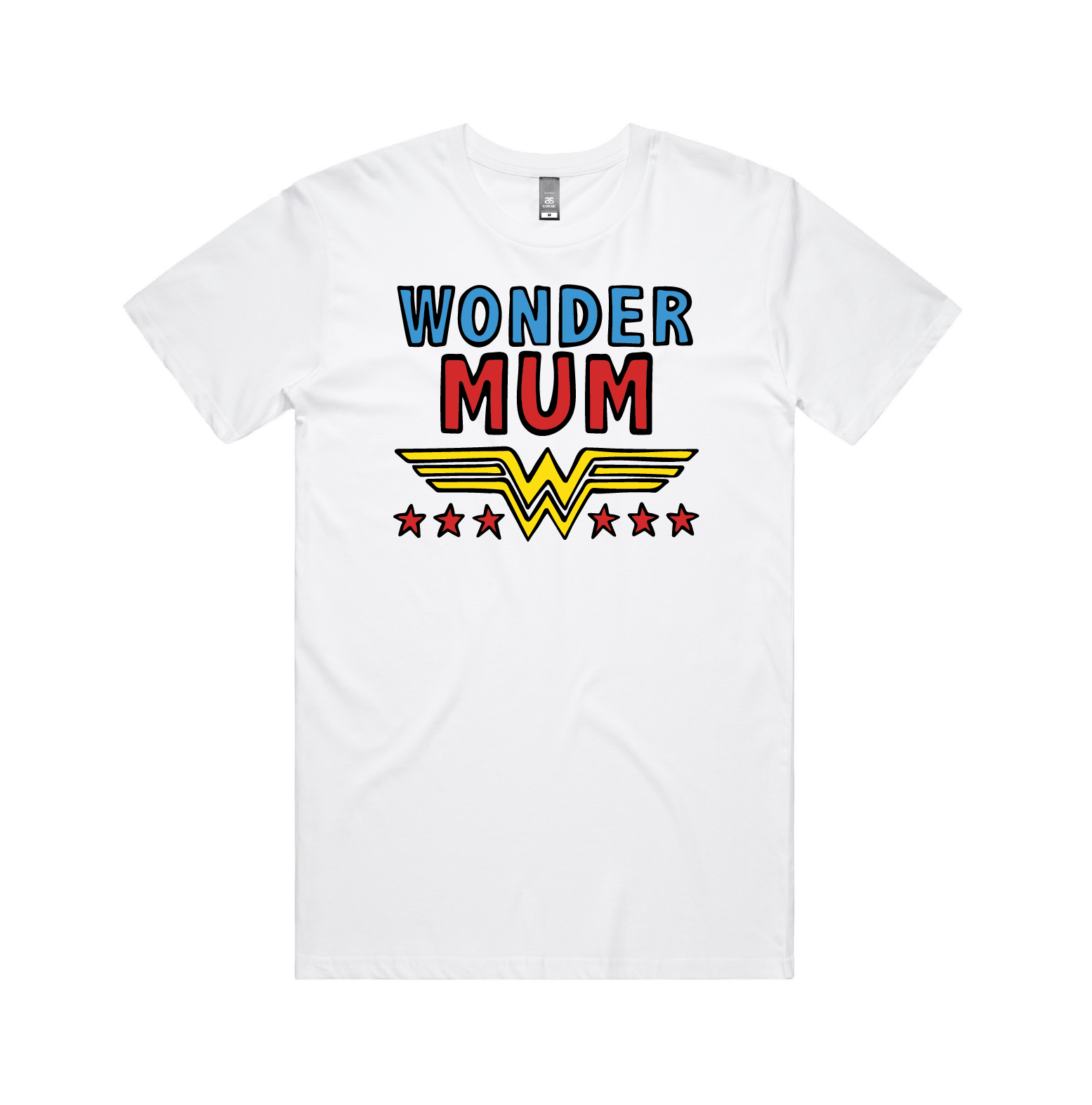 S / White / Large Front Design Wondermum 🦸♀️ - Men's (Unisex) T Shirt