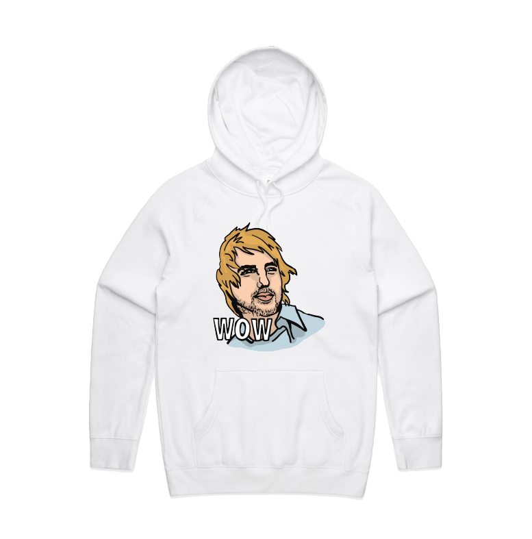 S / White / Large Front Design Wow ๐ฒ - Unisex Hoodie