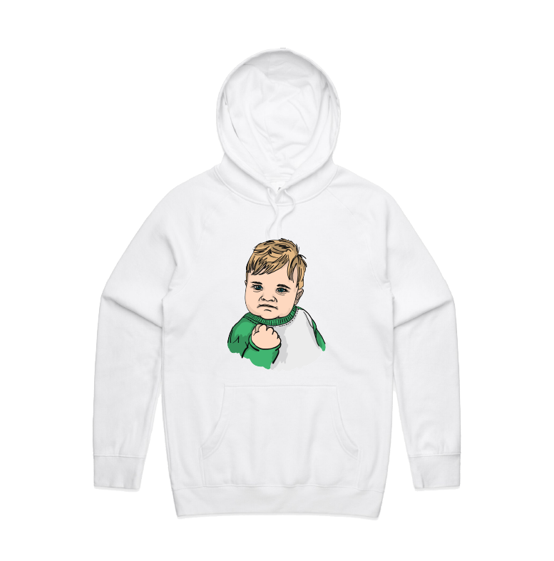 S / White / Large Front Print Success Kid ✊ - Unisex Hoodie