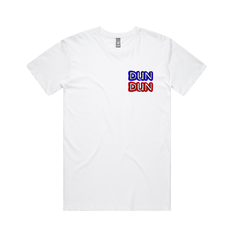 S / White / Small Front Design Dun Dun ๐ - Men's T Shirt