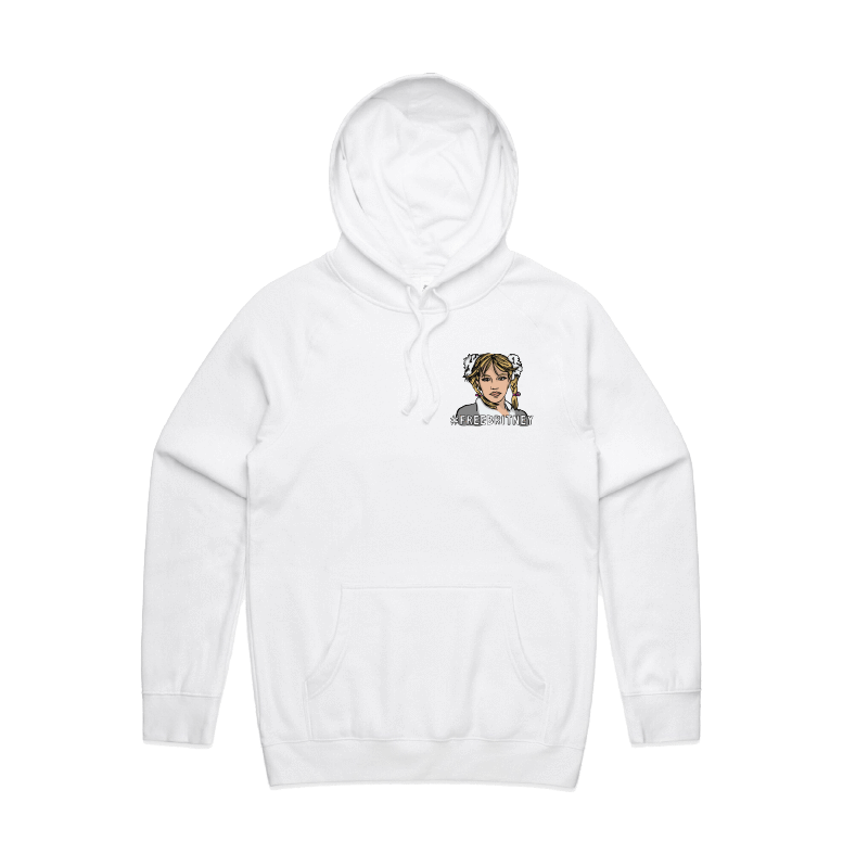 S / White / Small Front Design FREE BRITNEY 🎤 - Unisex Hoodie