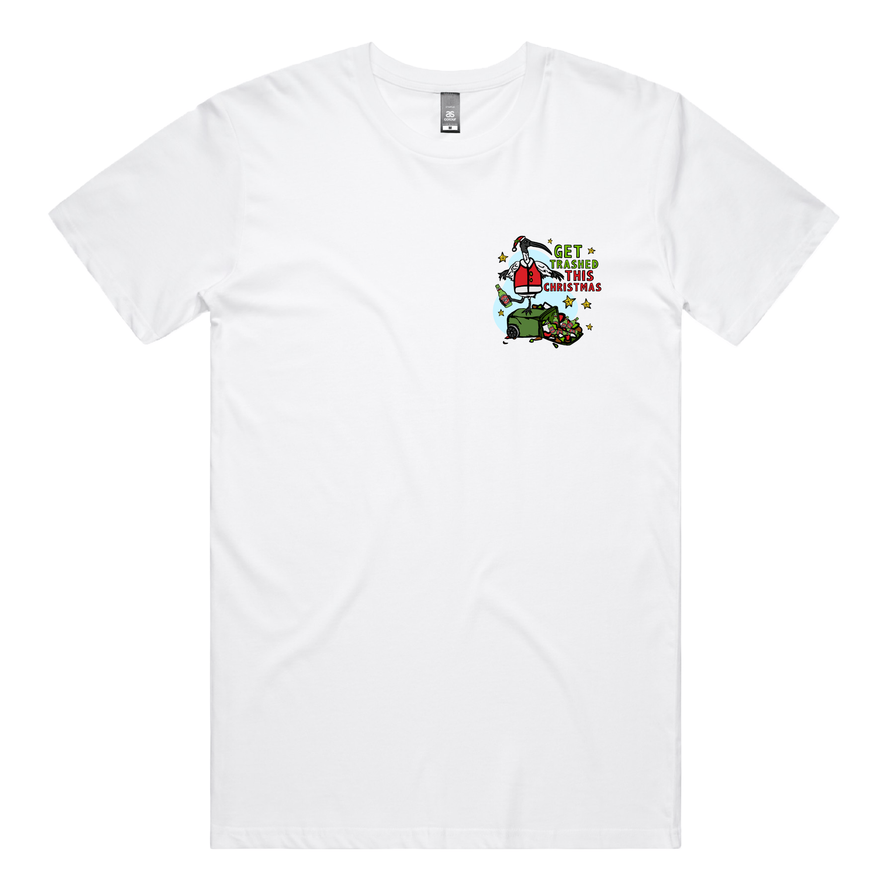 S / White / Small Front Design Ibis Christmas ๐๏ธ๐- Men's T Shirt