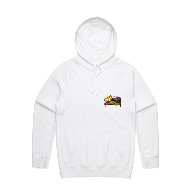S / White / Small Front Design Jabba The Slut ⛓️ - Unisex Hoodie