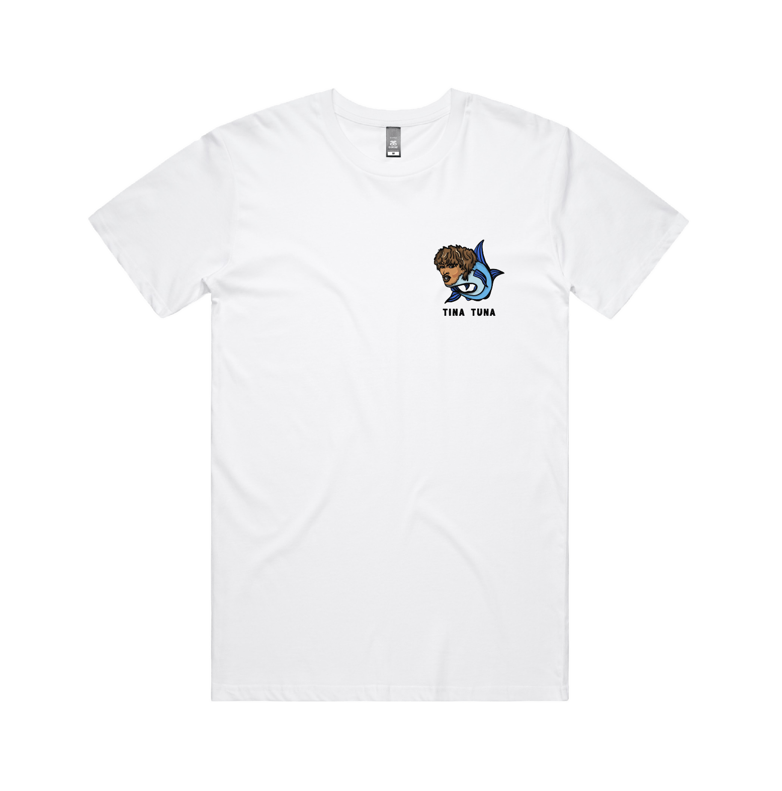 S / White / Small Front Design Tina Tuna ๐ - Men's T Shirt