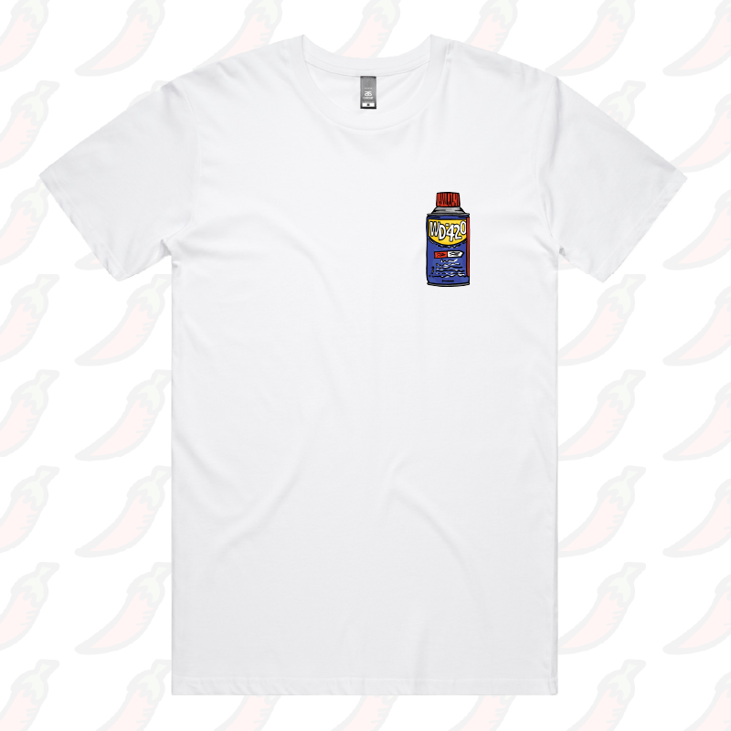 S / White / Small Front Design WD-420 ๐ โ Men's T Shirt