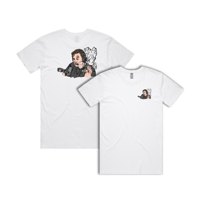 S / White / Small Front & Large Back Design Smokin' Elon 💨 - Men's T Shirt
