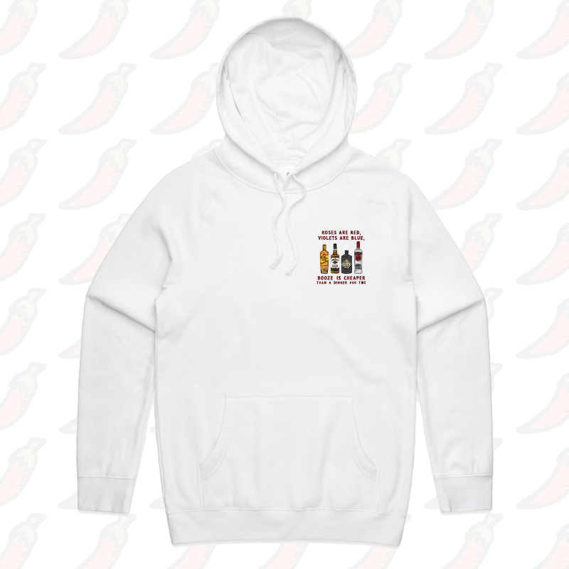 S / White / Small Front Print Boozy Date Night ๐ธ - Unisex Hoodie