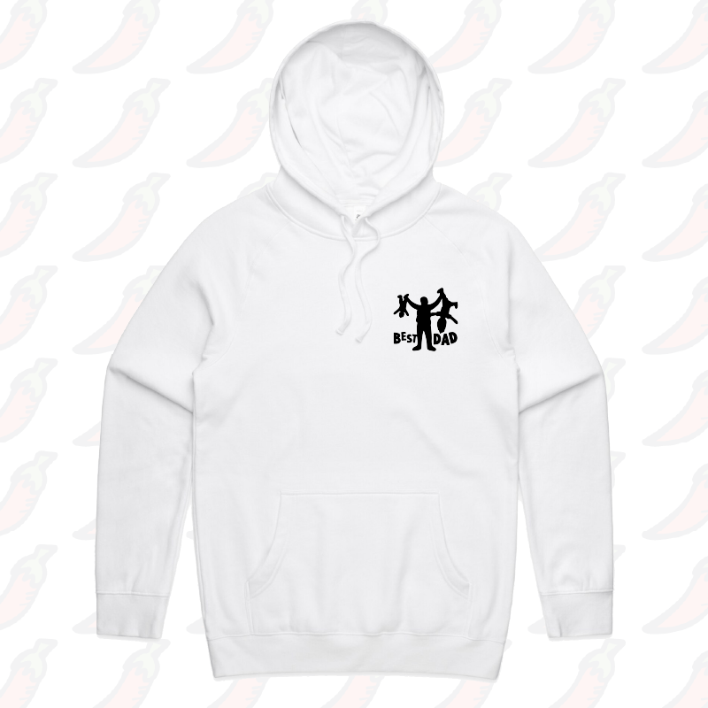 S / White / Small Front Print Dad’s Day Care 👨🍼 – Unisex Hoodie