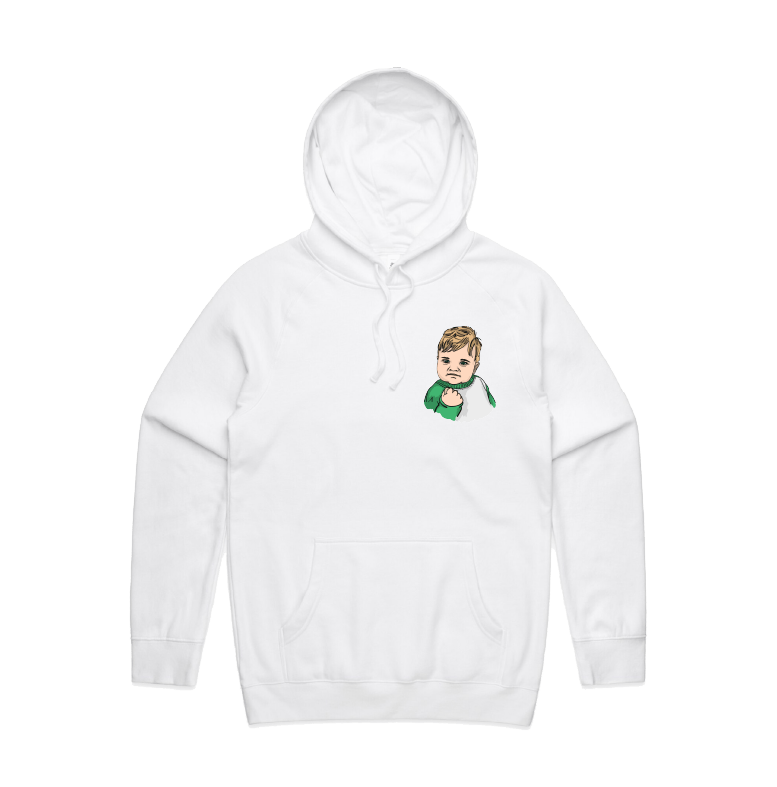 S / White / Small Front Print Success Kid ✊ - Unisex Hoodie