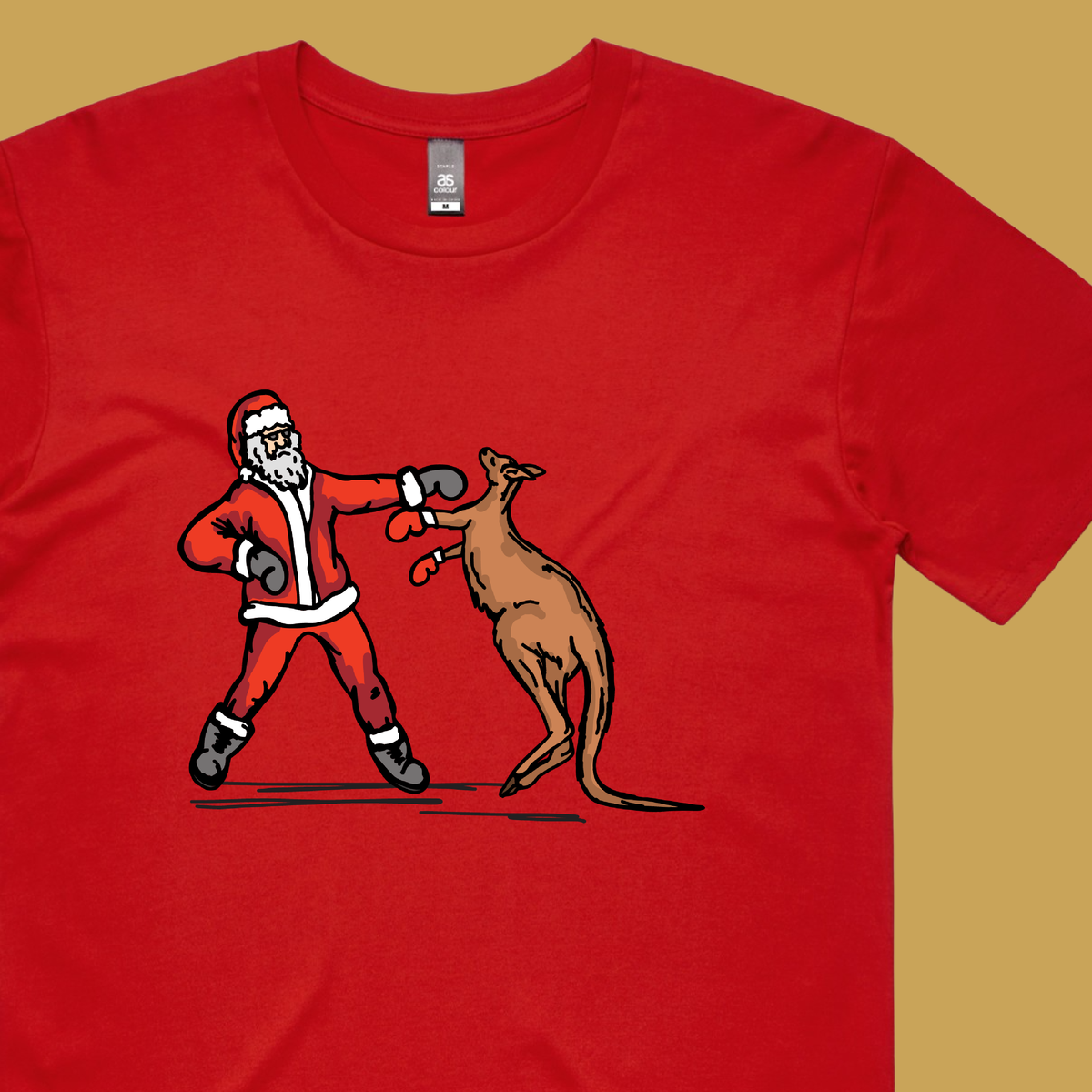 Santa Boxing Roo 🎅🥊🦘 – Men's T Shirt