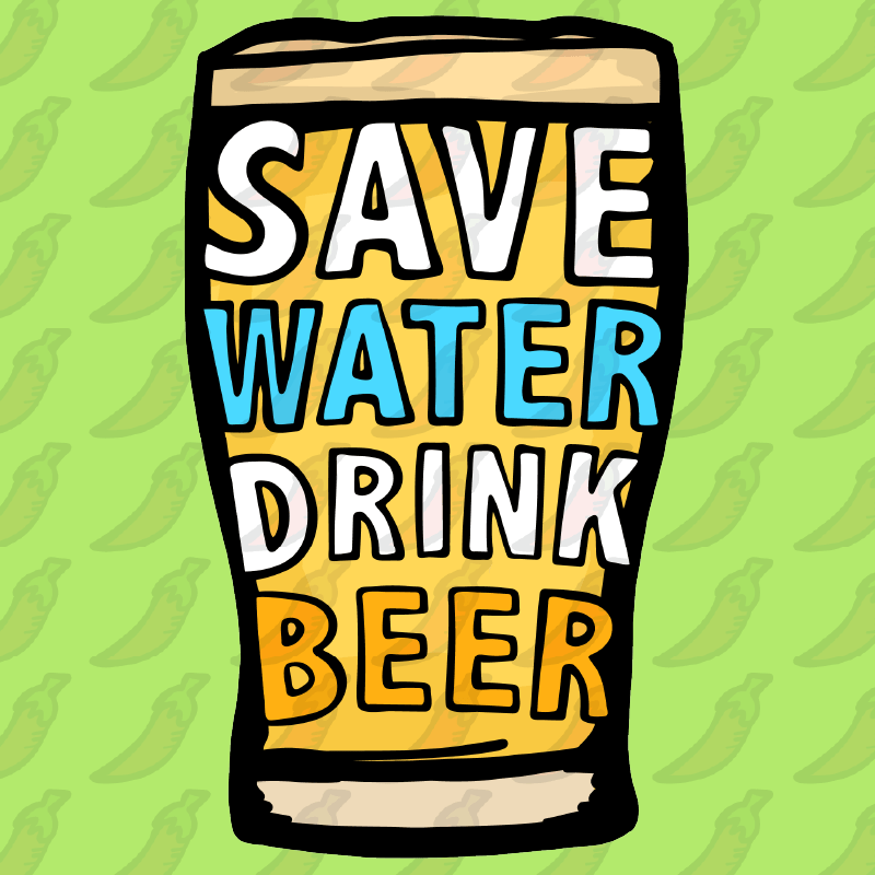 Save Water Drink Beer 🚱🍺 - Men's T Shirt