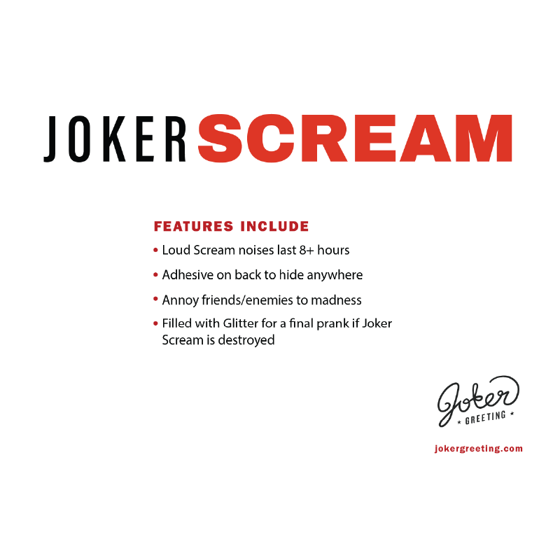 Scream đ±đ - Joker Hiding Noise Prank (Sound + Glitter)
