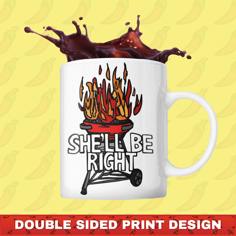 She’ll Be Right BBQ 🤷🔥 – Coffee Mug