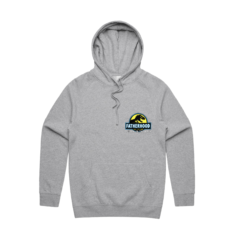 Small Front Design / Grey / S Jurassic Dad 🦖 - Unisex Hoodie