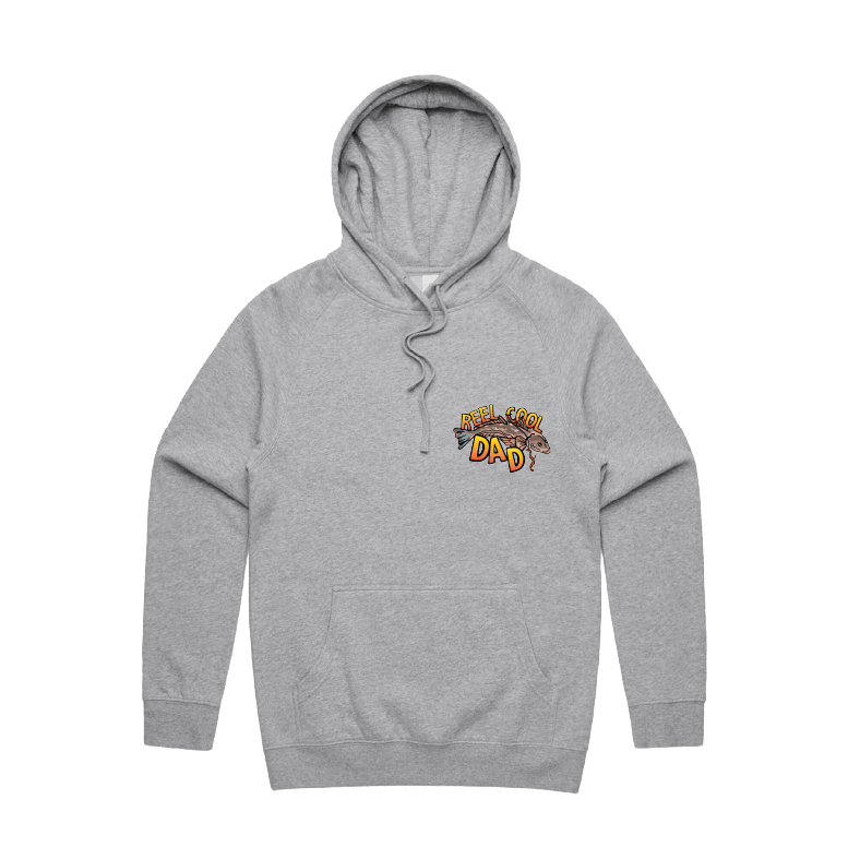 Small Front Design / Grey / S Reel Cool Dad ๐ฃ - Unisex Hoodie