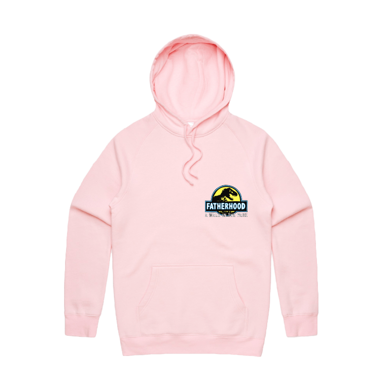 Small Front Design / Pink / S Jurassic Dad ๐ฆ - Unisex Hoodie