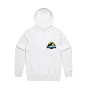 Small Front Design / White / S Jurassic Dad 🦖 - Unisex Hoodie