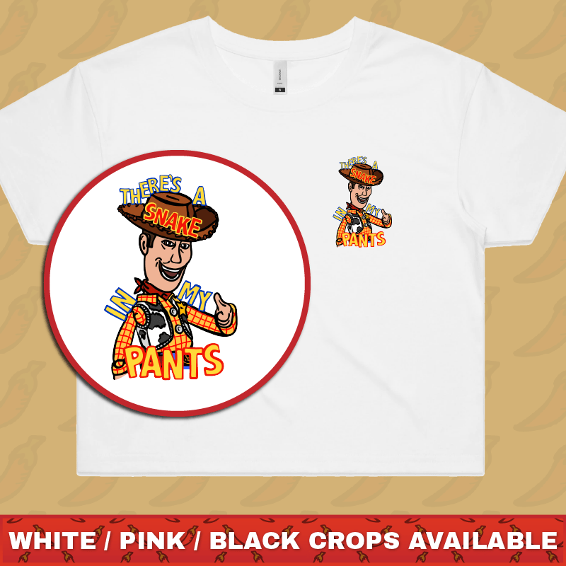 SNAKE IN MY PANTS ๐- Women's Crop Top