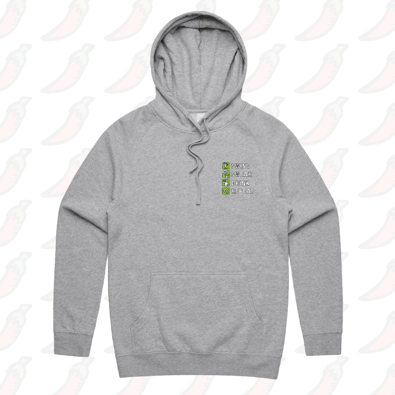 Swing Swear Drink Repeat ๐ โ Unisex Hoodie
