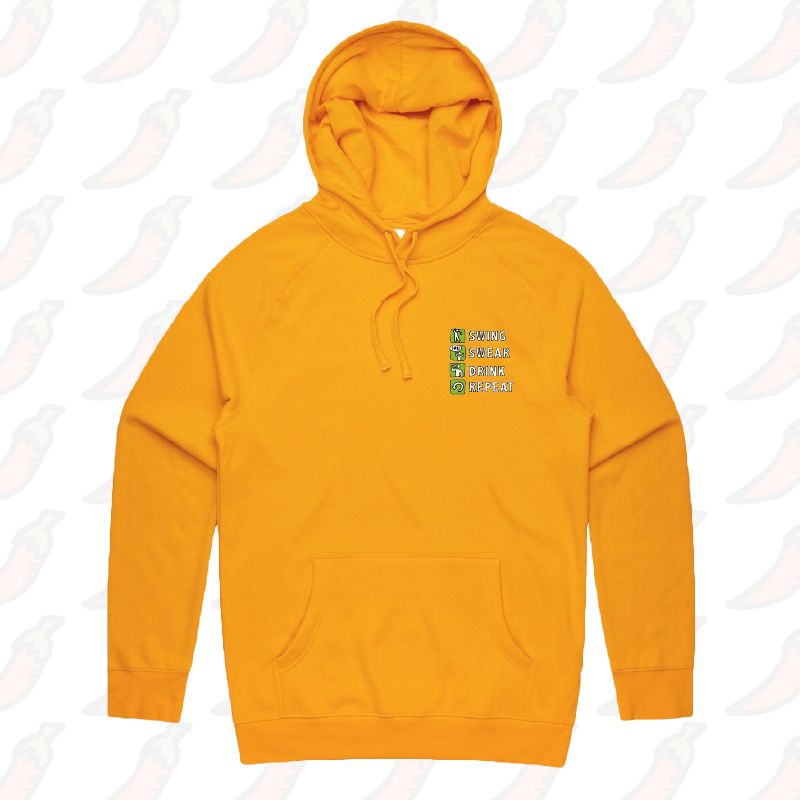 Swing Swear Drink Repeat ๐ โ Unisex Hoodie