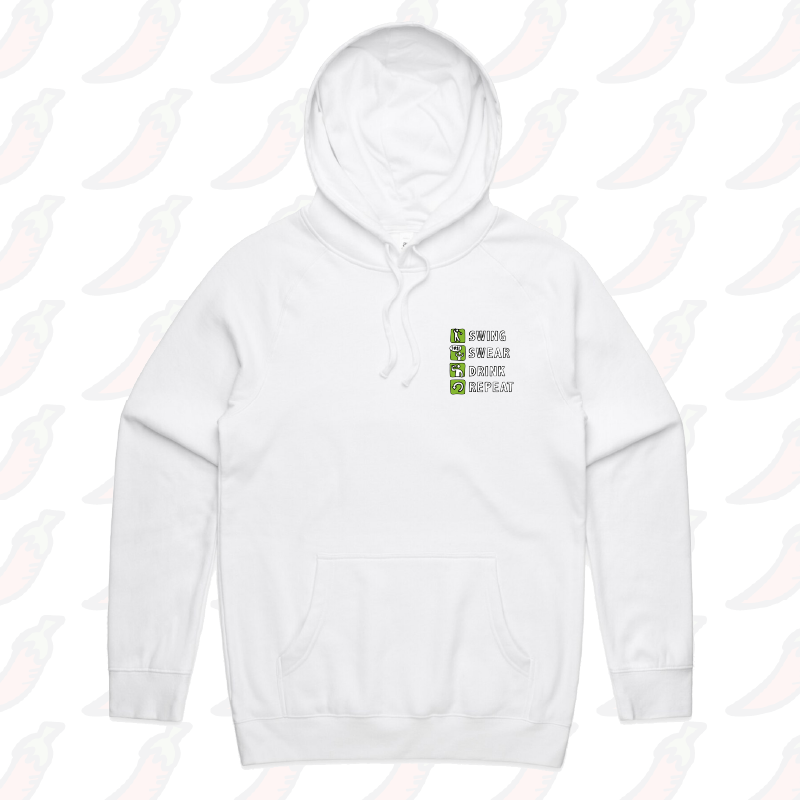 Swing Swear Drink Repeat ๐ โ Unisex Hoodie