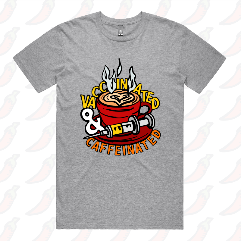 Vaccinated & Caffeinated ๐โ - Men's T Shirt