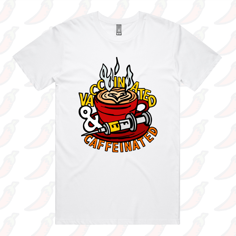 Vaccinated & Caffeinated ๐โ - Men's T Shirt